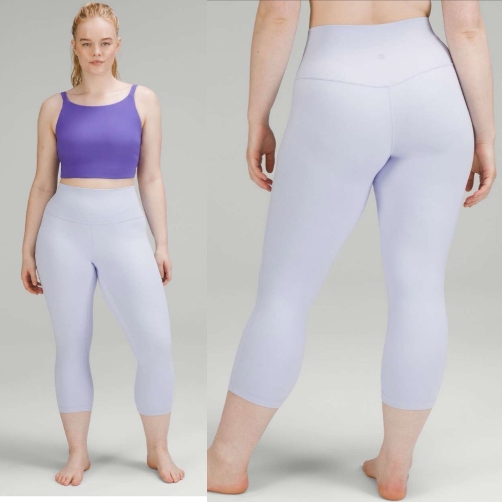 Lululemon Align High-Rise Crop 21" Pastel Blue Sz 2